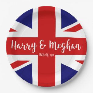 Harry & Meghan Royal Wedding Celebration Paper Plates