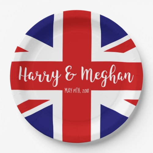 Harry  Meghan  Royal Wedding Celebration Paper Plates