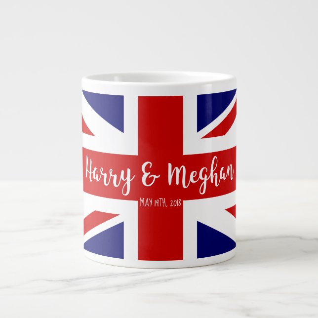 Harry & Meghan | Royal Wedding Commemoration Giant Coffee Mug (Front)