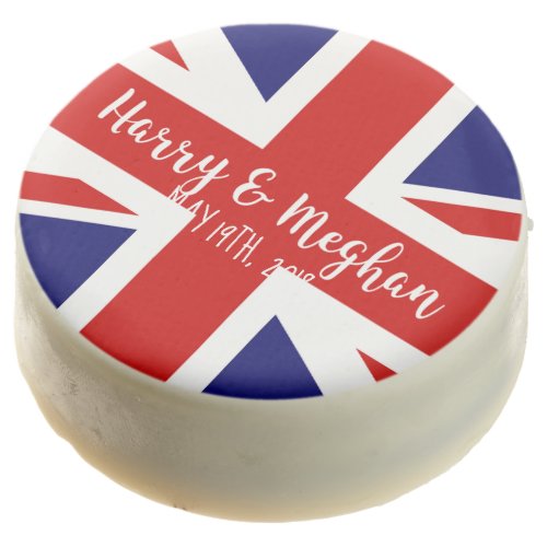 Harry  Meghan _ Union Jack  Royal Wedding Party Chocolate Covered Oreo