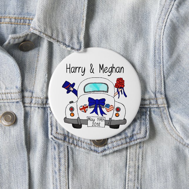 Harry & Meghan Wedding, May 19th 2018 Button (In Situ)