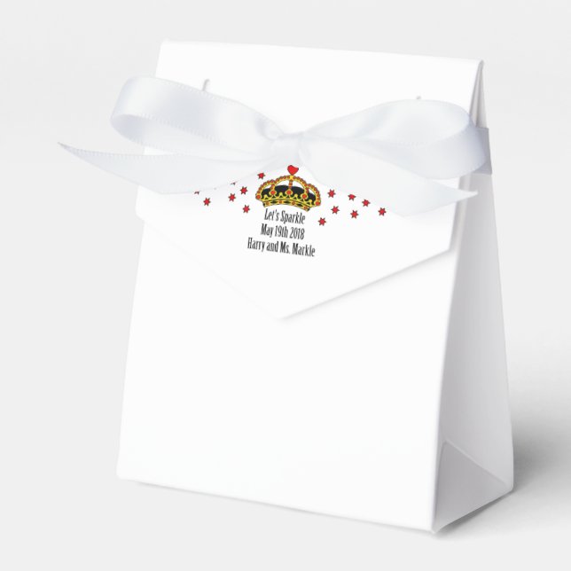 Harry & Meghan Wedding, May 19th 2018 Favor Boxes (Front Side)