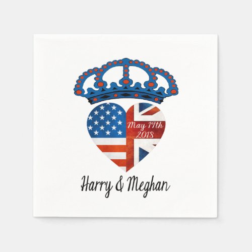 Harry  Meghan Wedding May 19th 2018 Napkins