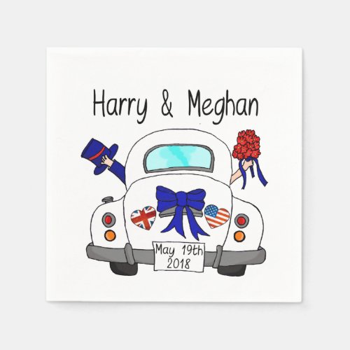 Harry  Meghan Wedding May 19th 2018 Napkins