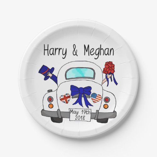 Harry  Meghan Wedding May 19th 2018 Paper Plates