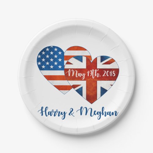 Harry  Meghan Wedding May 19th 2018 Paper Plates