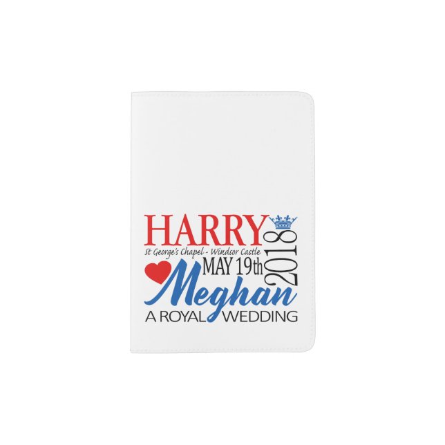 Harry & Meghan Wedding, May 19th 2018 Passport Holder (Front)