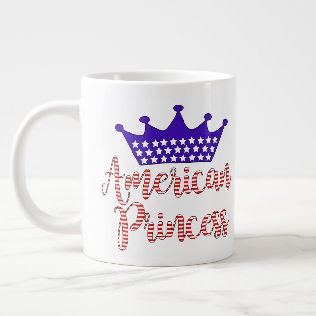Harry & Meghan Wedding, The American Princess Giant Coffee Mug (Left)