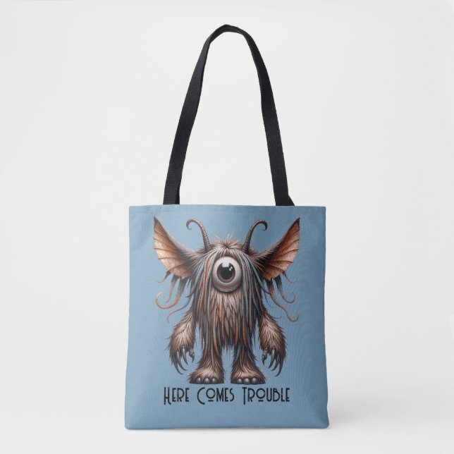 Harry - One-eyed Monster Tote Bag (Front)