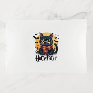 Harry Pawter Witch Black Cat Halloween Funny Movie Trinket Tray