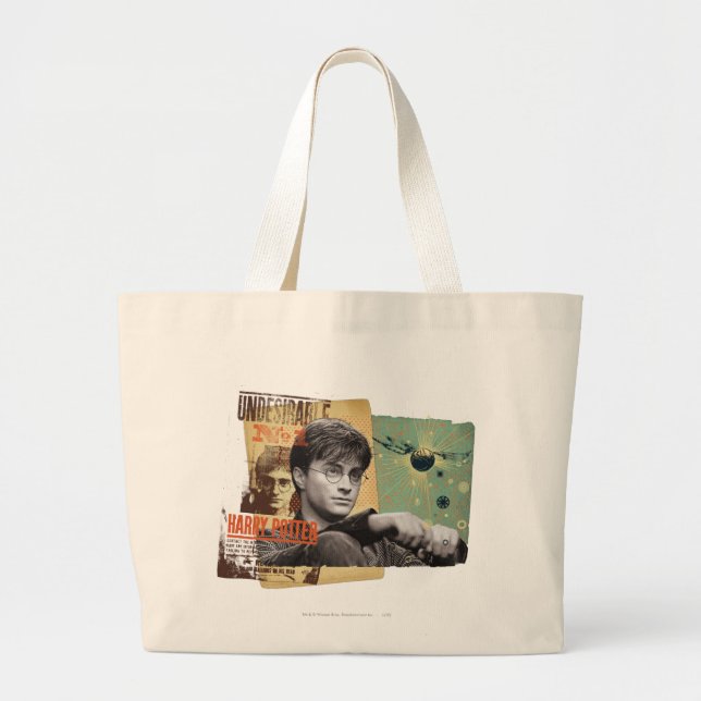 Harry Potter 13 Large Tote Bag (Front)