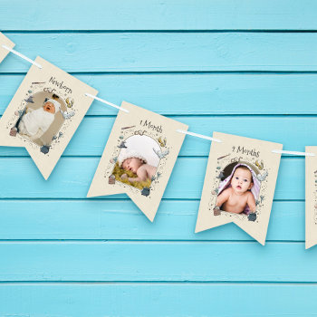 Harry Potter 1st Birthday 12 Month Photo Bunting Flags by harrypotter at Zazzle