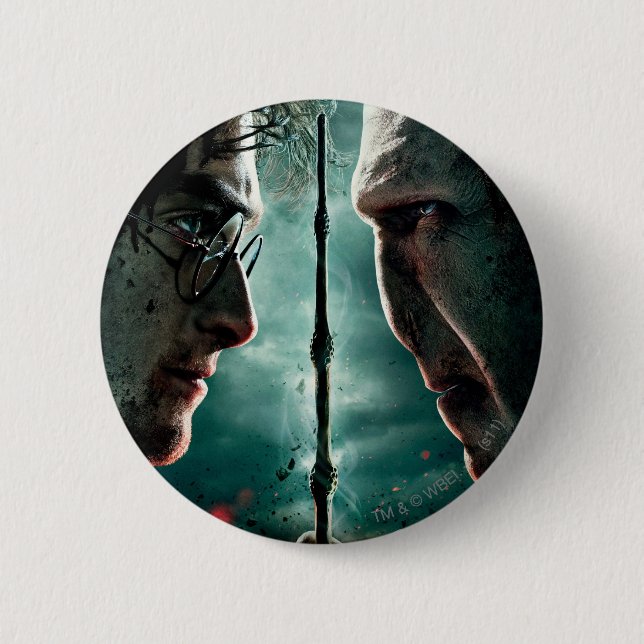 Harry Potter 7 Part 2 - Harry vs. Voldemort Button (Front)