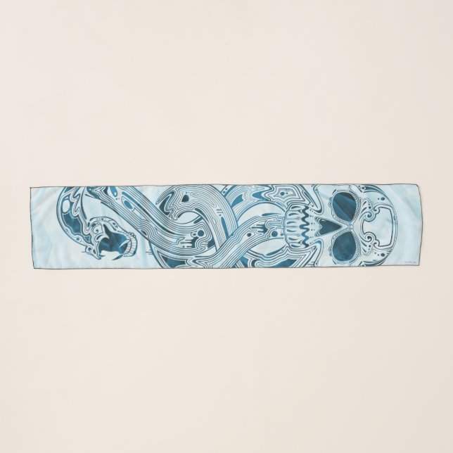 Harry Potter | Aguamenti Dark Mark Graphic Scarf (Front (Horizontal))