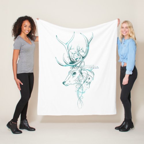 Harry Potter  Aguamenti EXPECTO PATRONUM Stag Fleece Blanket