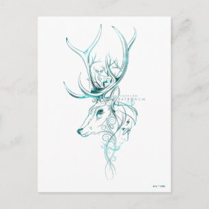 Harry Potter Aguamenti EXPECTO PATRONUM™ Stag Postcard