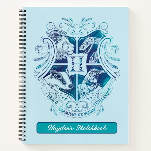 Harry Potter  Aguamenti HOGWARTSâ Crest Drawing Notebook