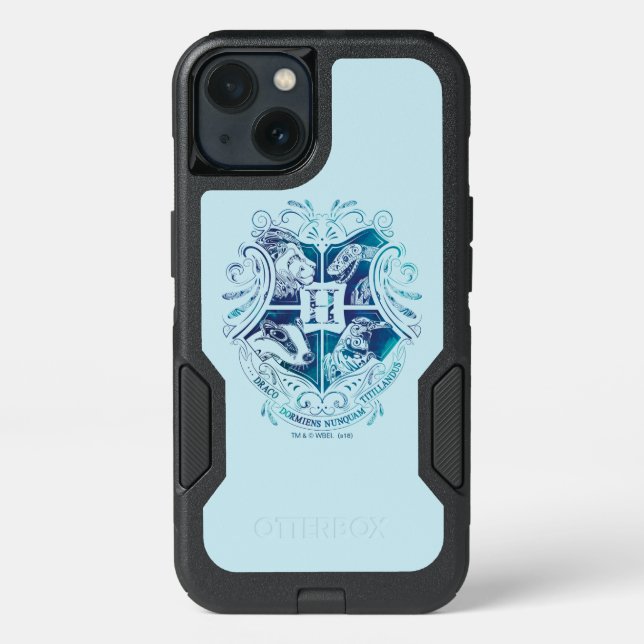 Harry Potter | Aguamenti HOGWARTS™ Crest Otterbox iPhone Case (Back)