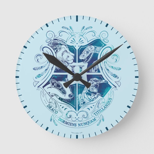Harry Potter | Aguamenti HOGWARTS™ Crest Round Clock (Front)