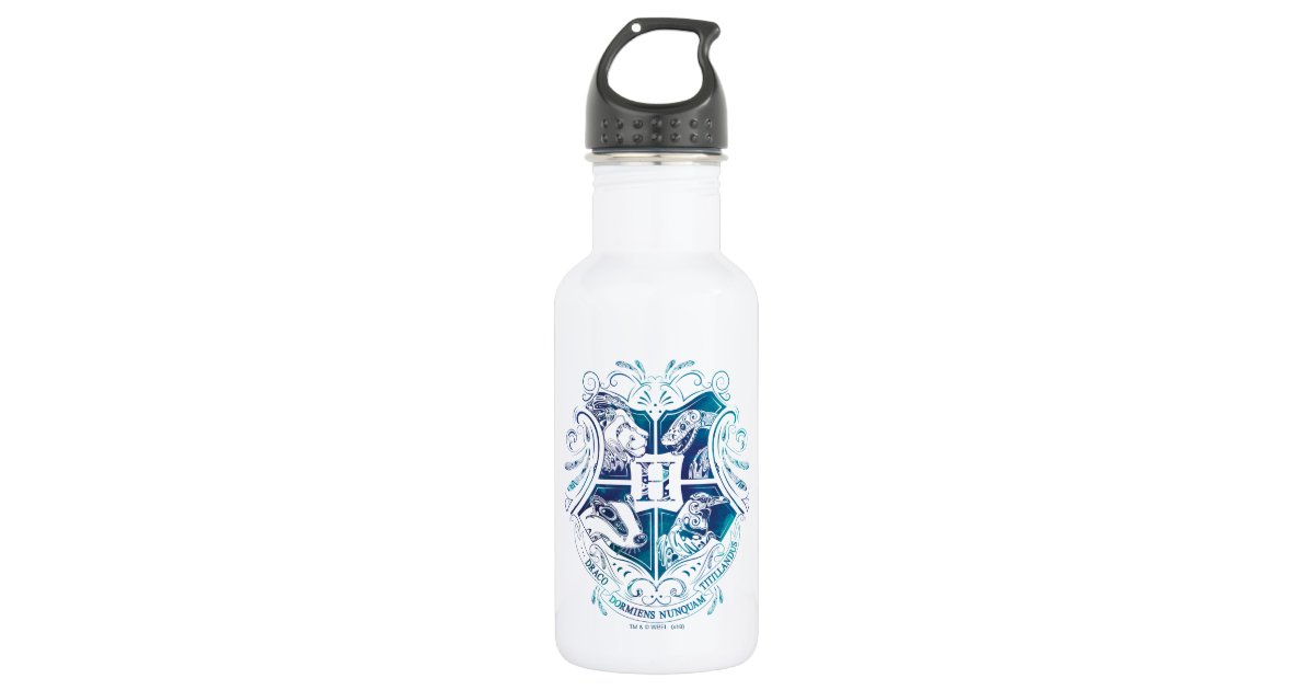 Harry Potter Aguamenti Hogwarts Crest Stainless Steel Water Bottle Zazzle Com