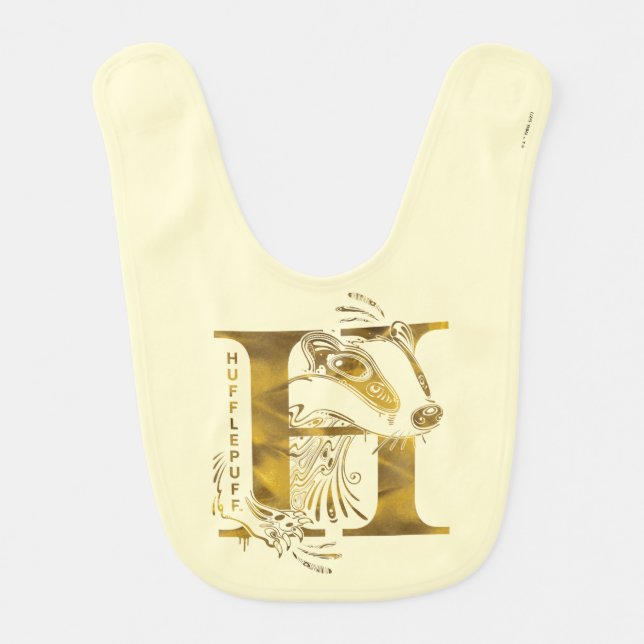 Harry Potter | Aguamenti HUFFLEPUFF™ Graphic Baby Bib (Front)