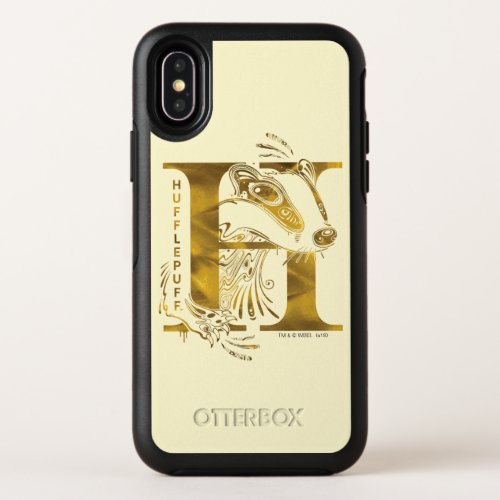 Harry Potter  Aguamenti HUFFLEPUFF Graphic OtterBox Symmetry iPhone X Case