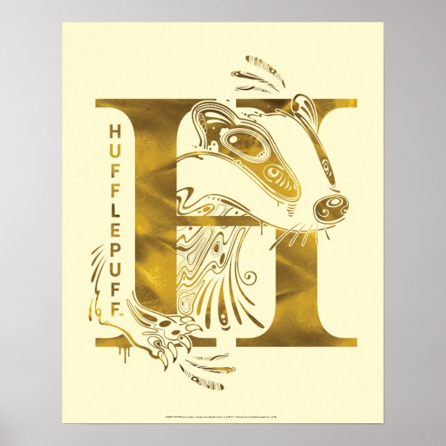 Harry Potter | Aguamenti HUFFLEPUFF™ Graphic Poster (Front)