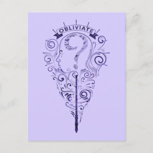 Harry Potter Aguamenti Obliviate Graphic Postcard