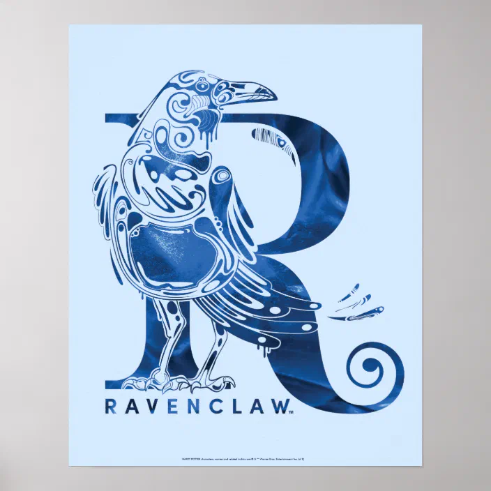 Harry Potter Aguamenti Ravenclaw Graphic Poster Zazzle Com