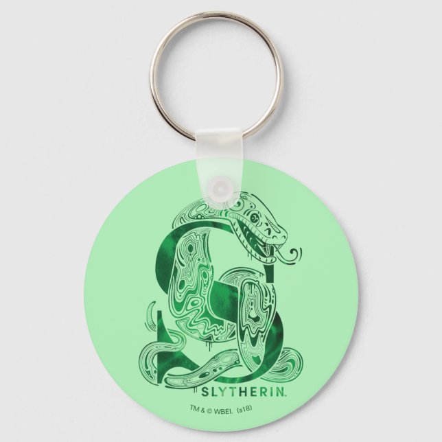Harry Potter | Aguamenti SLYTHERIN™ Graphic Keychain (Front)