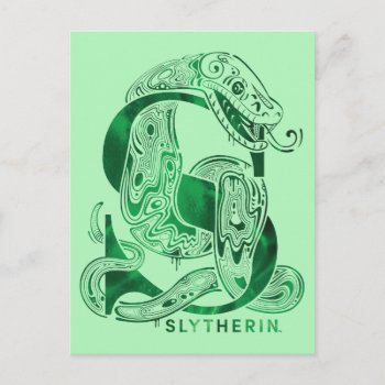 Harry Potter | Aguamenti Slytherin™ Graphic Postcard by harrypotter at Zazzle