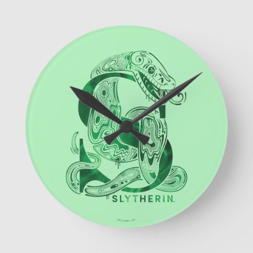 Harry Potter  Aguamenti SLYTHERIN Graphic Round Clock