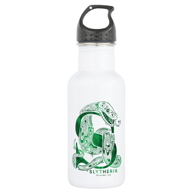 Harry Potter | Aguamenti SLYTHERIN™ Graphic Stainless Steel Water Bottle (Front)