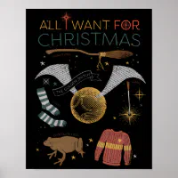 Wall Art Print Harry Potter - All I Want For Christmas, Gifts &  Merchandise