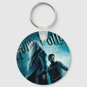 Harry Potter and Dumbledore on rocks 1 Keychain