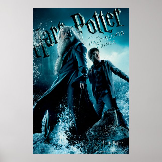 Harry Potter and Dumbledore on rocks 1 Poster (Front)