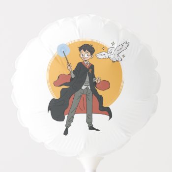 Harry Potter™ And Hedwig Illustration Balloon by harrypotter at Zazzle