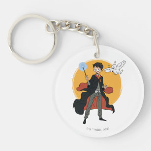 HARRY POTTER™ and Hedwig Illustration Keychain