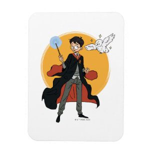 HARRY POTTER™ and Hedwig Illustration Magnet