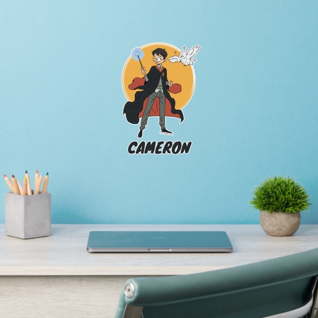 HARRY POTTER™ and Hedwig Illustration Wall Decal (Home Office 2)