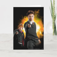 Harry Potter and Ron Weasely Card