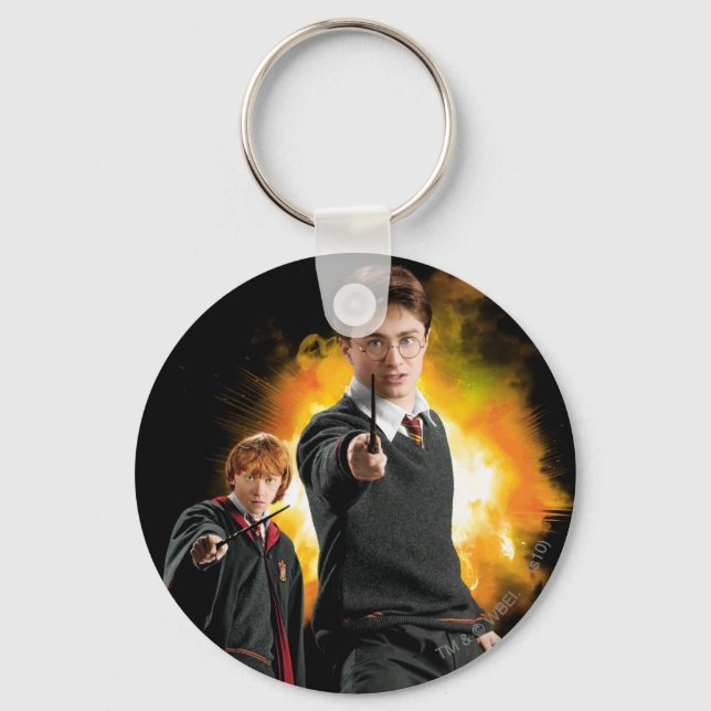 Harry Potter and Ron Weasely Keychain (Front)