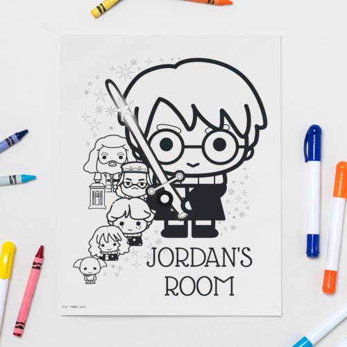 HARRY POTTER AND THE CHAMBER OF SECRETSâ Coloring Poster