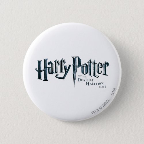 Harry Potter and the Deathly Hallows Logo 1 2 Pinback Button