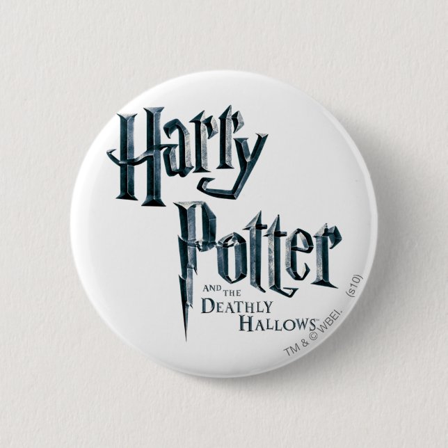 Harry Potter and the Deathly Hallows Logo 3 Button (Front)