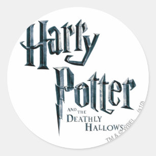 Harry Potter and the Deathly Hallows Logo 3 Classic Round Sticker