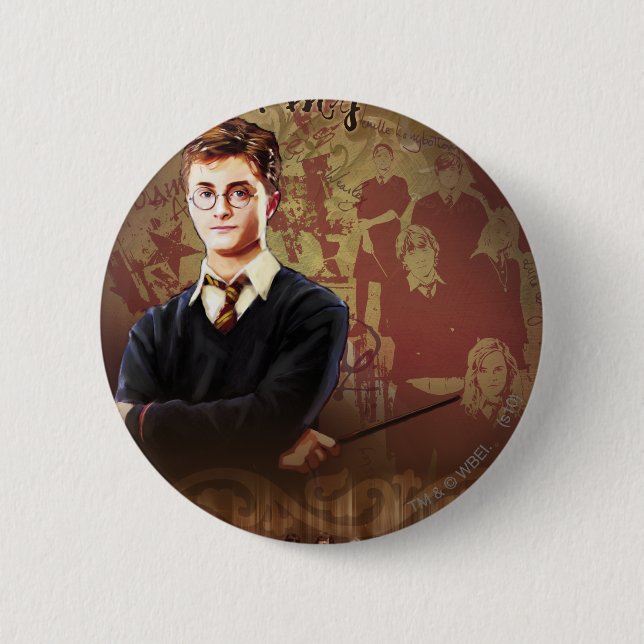 HARRY POTTER AND THE ORDER OF THE PHOENIX™ Collage Pinback Button (Front)