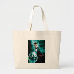 Harry Potter and Voldemort Only One Can Survive Large Tote Bag
