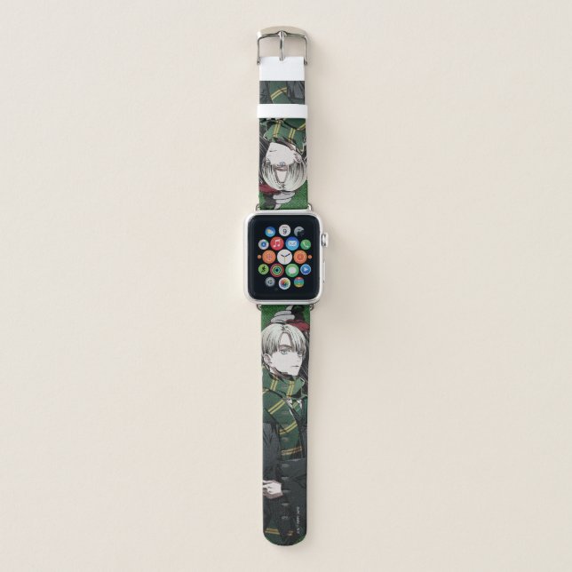 HARRY POTTER™ | Anime Draco Malfoy House Crest Apple Watch Band (Front)