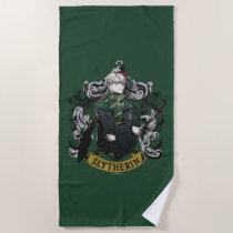 HARRY POTTER™ | Anime Draco Malfoy House Crest Beach Towel
